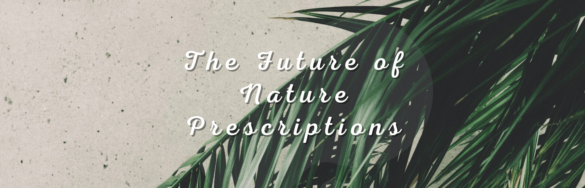 The Future of ‘Nature Prescriptions’