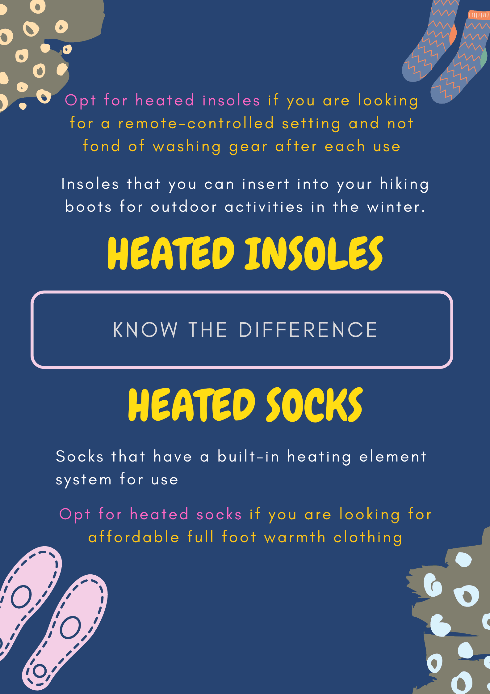 Heated Insoles vs Heated Socks Which Option Is Right For You?