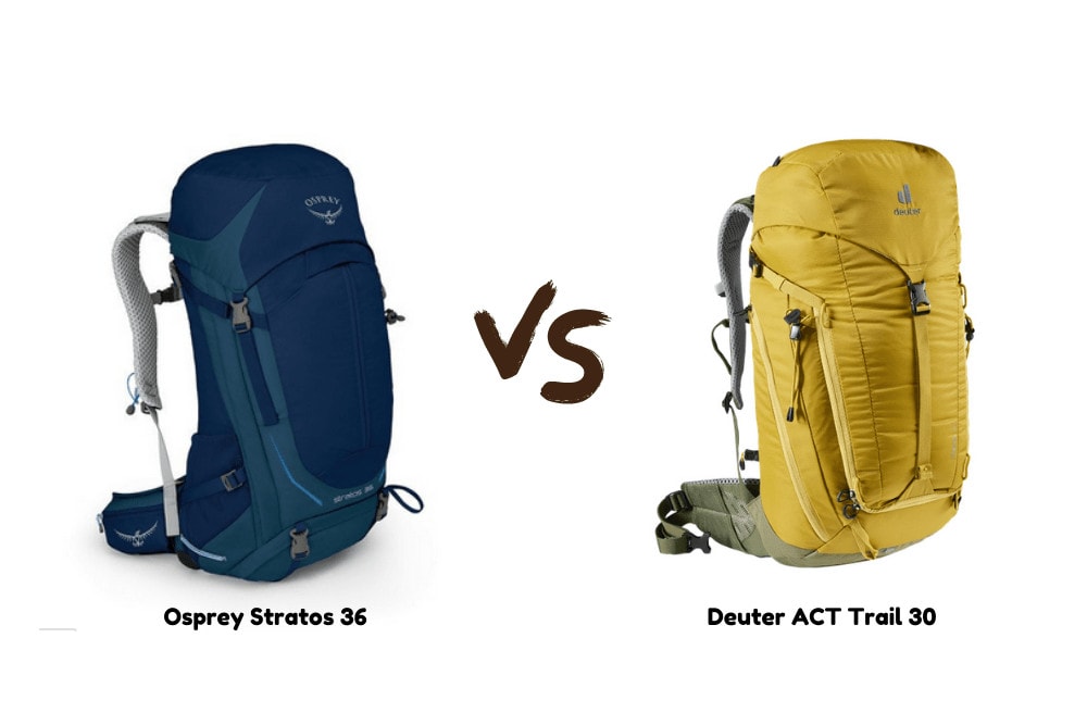 Deuter vs osprey hiking backpacks comparison osprey stratos 36 and deuter ACT trail 30