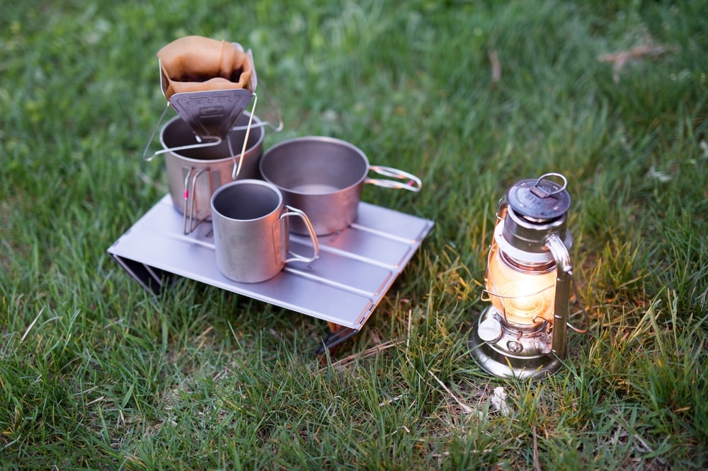 Titanium camping cookware 