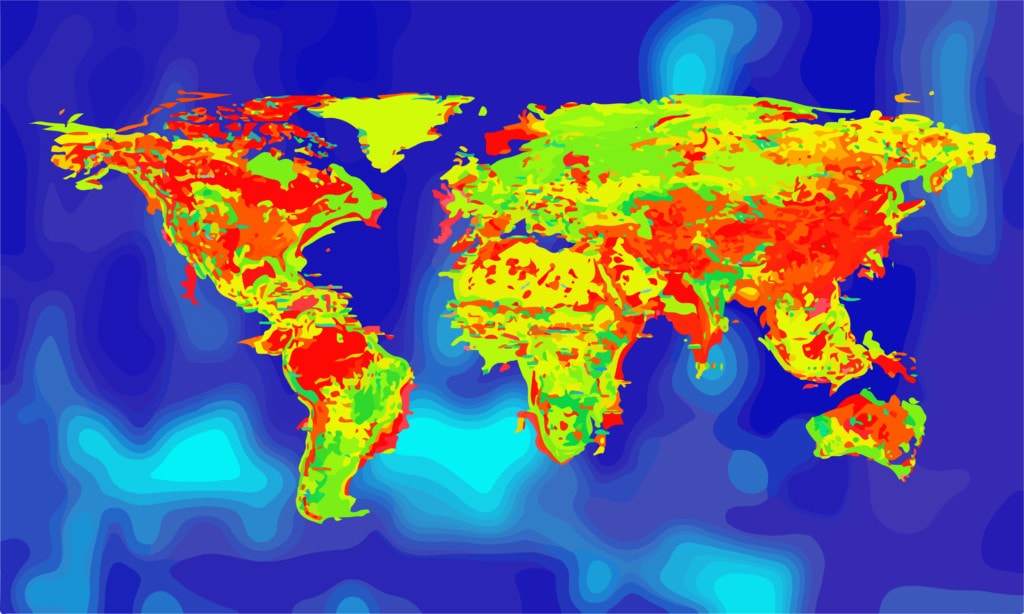 example of heat density map