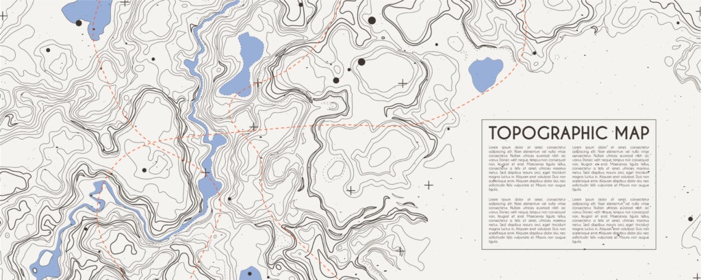 An example of a topographic map