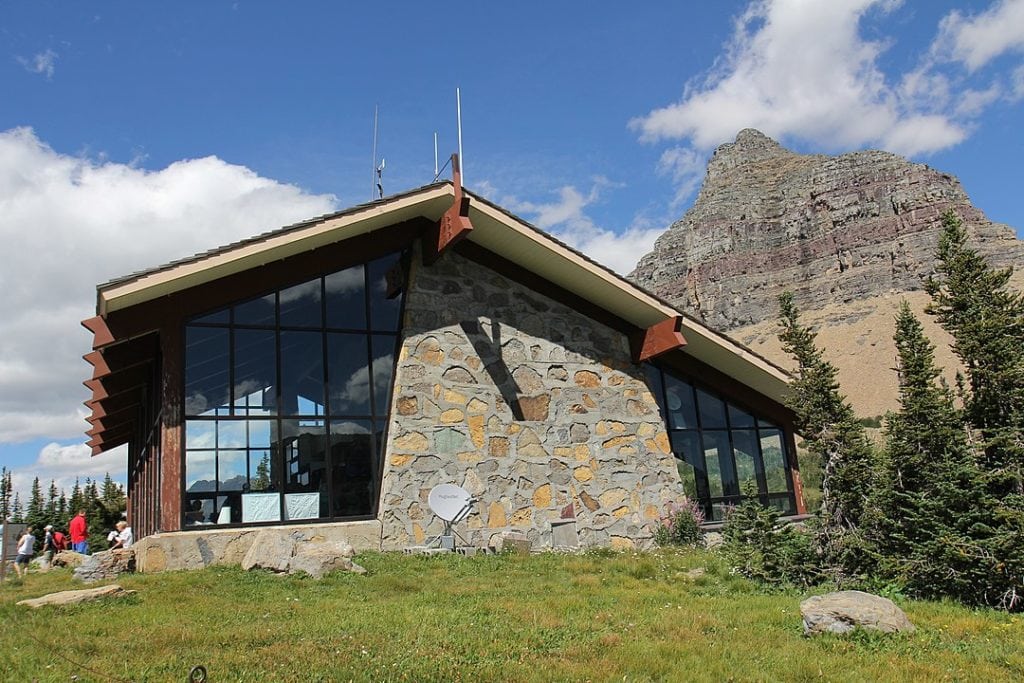 Logan Pass Visitor center in Glacier National Park