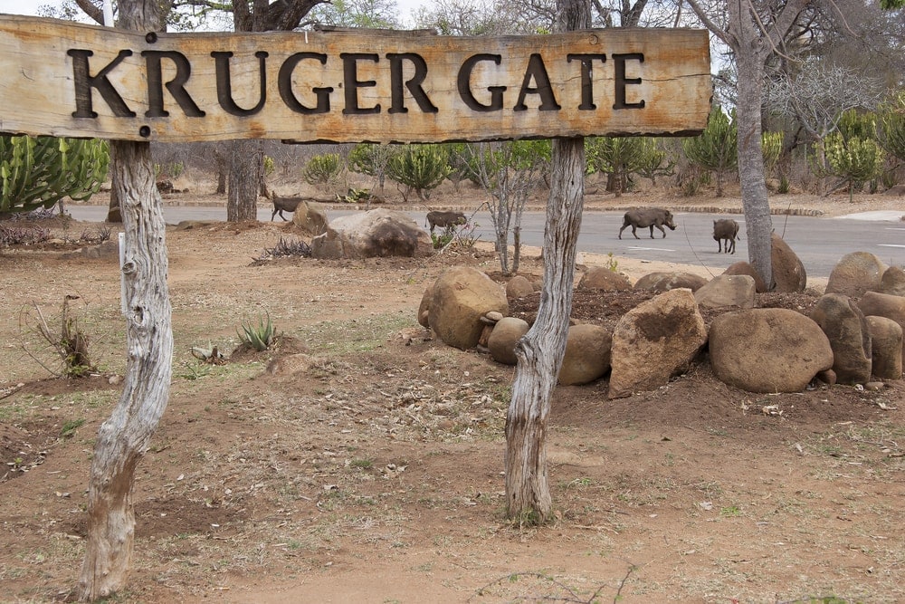 Gate of Kruger National Park in South Africa