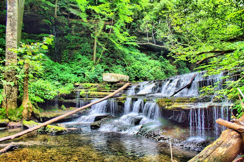 Busby waterfall in tennessee