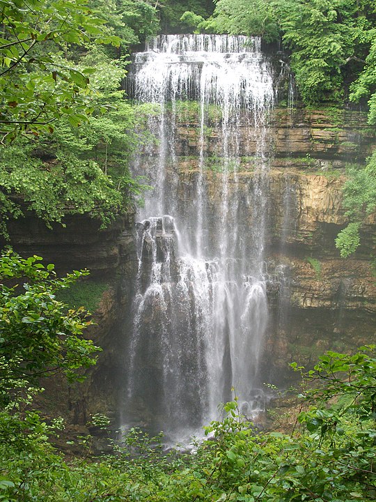 view of The Virgin Falls in White County, Tennessee