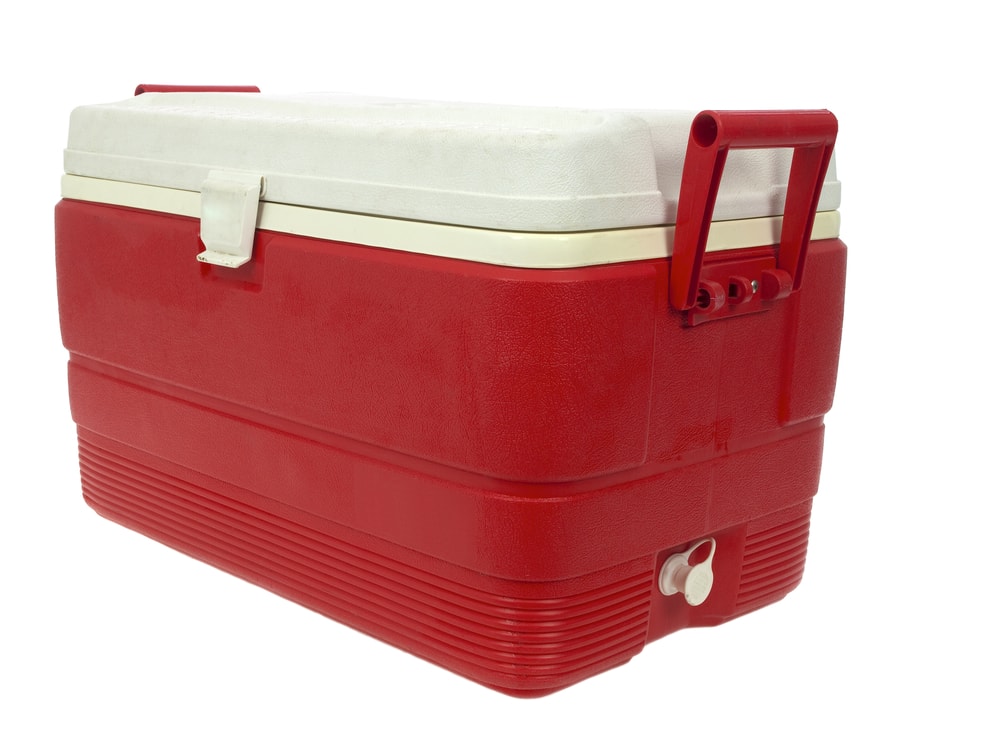 Ice chest on a white background