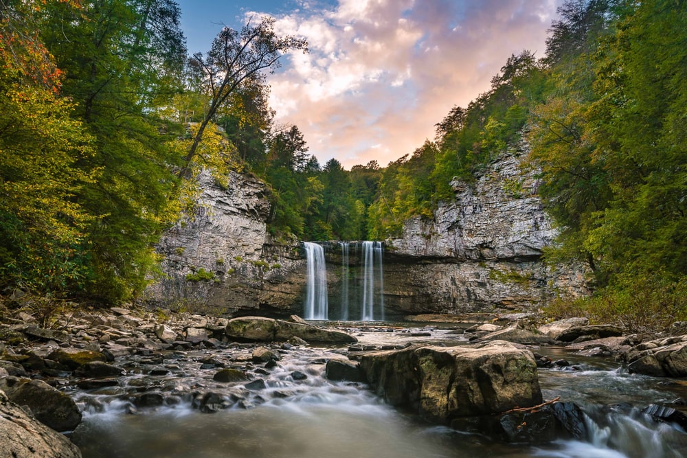 image of Cane Creek Falls  in Fall Creek Falls State Park Tennessee