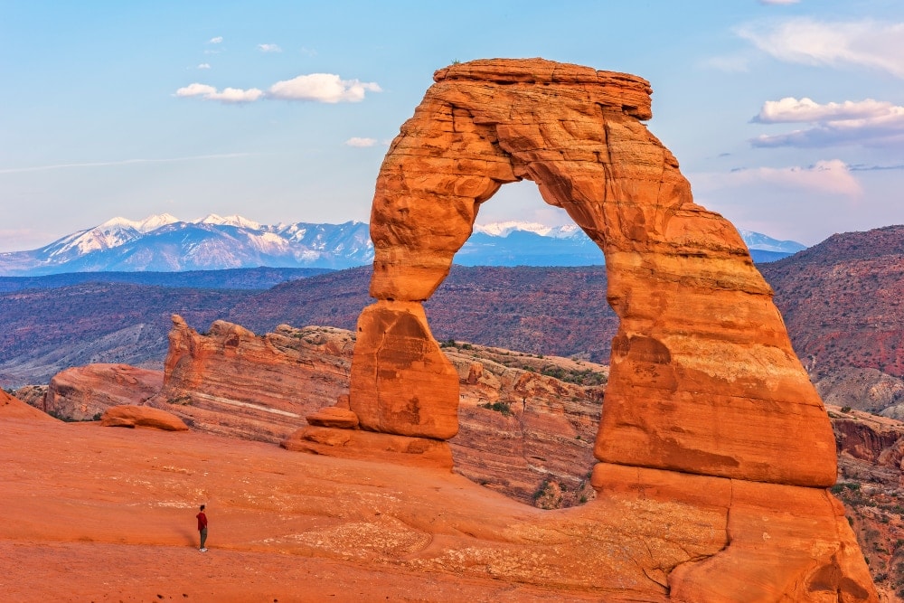 the Delicate Arch in the Arches National Park