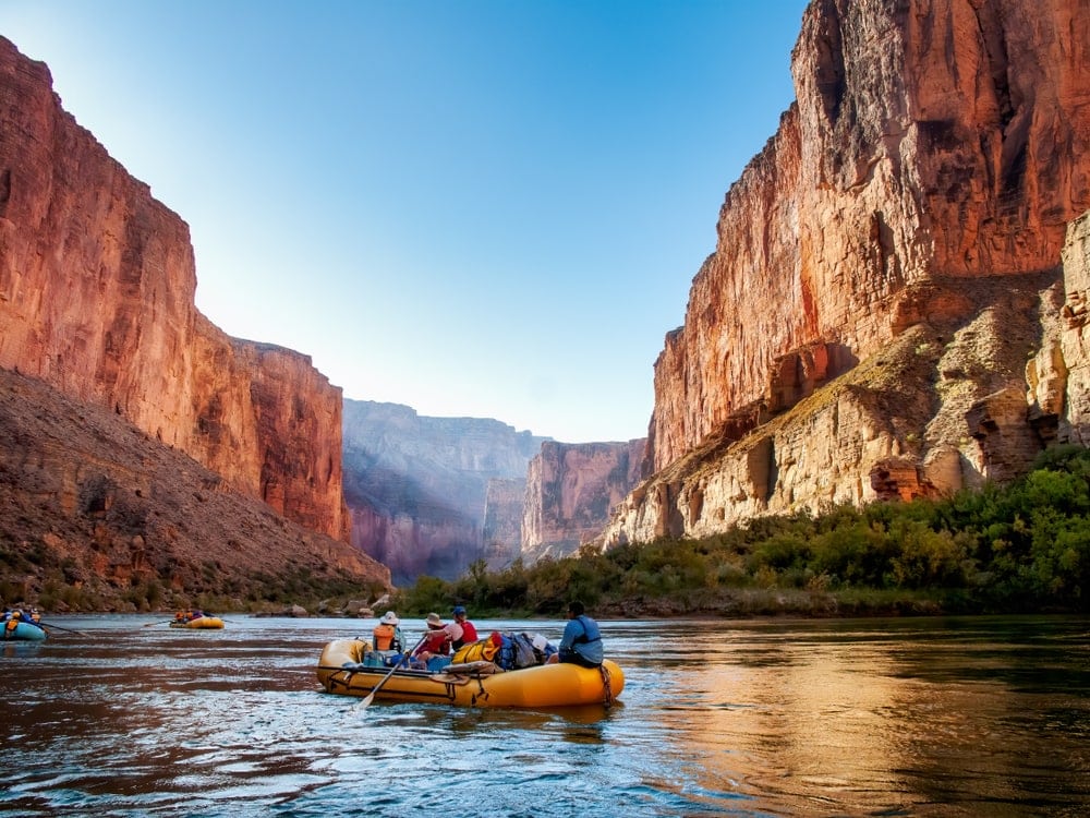 rafting at the Colorado River in the Grand Canyon National Park