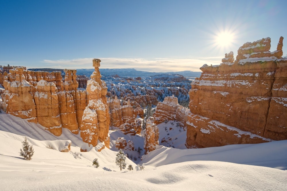 Image of Bryce Canyon National Park during winter