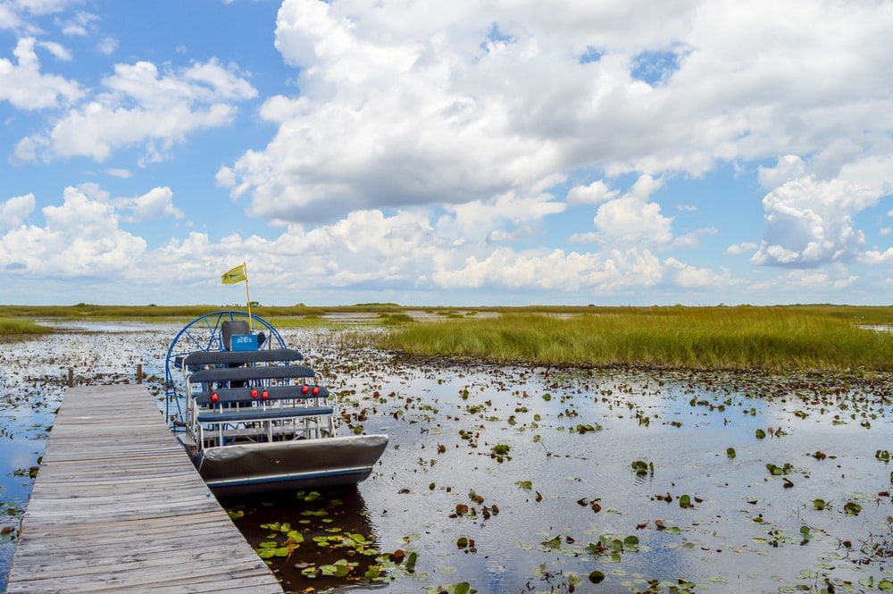 Parked Airboat at the Everglades