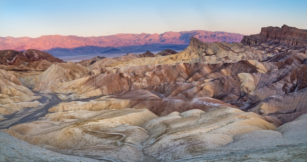 The Zabriskie Point  in Death Valley National Park USA