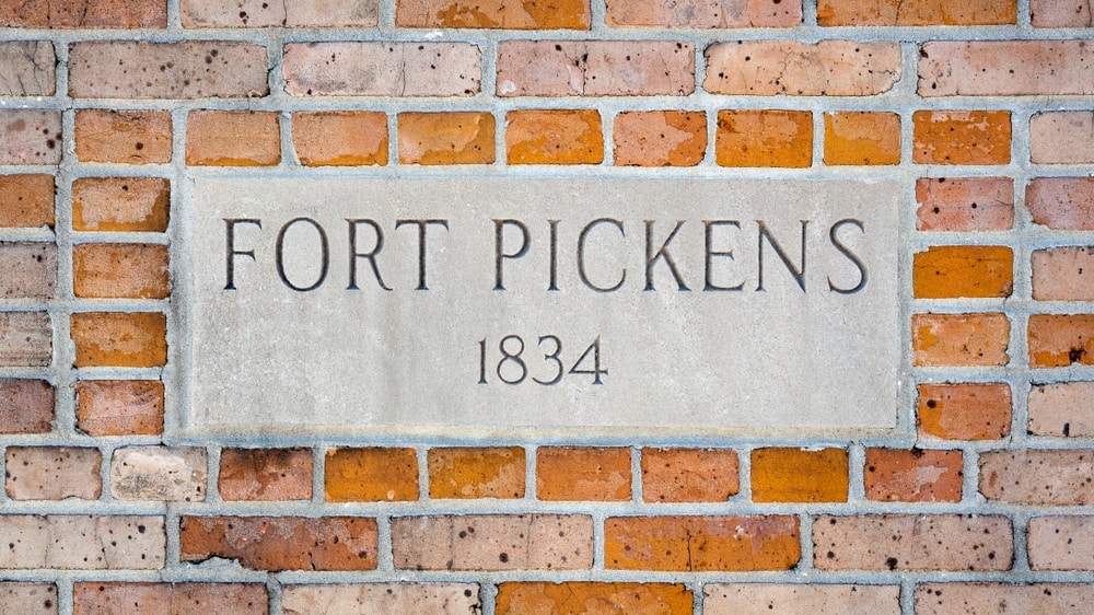Ruins of Fort Pickens Signage