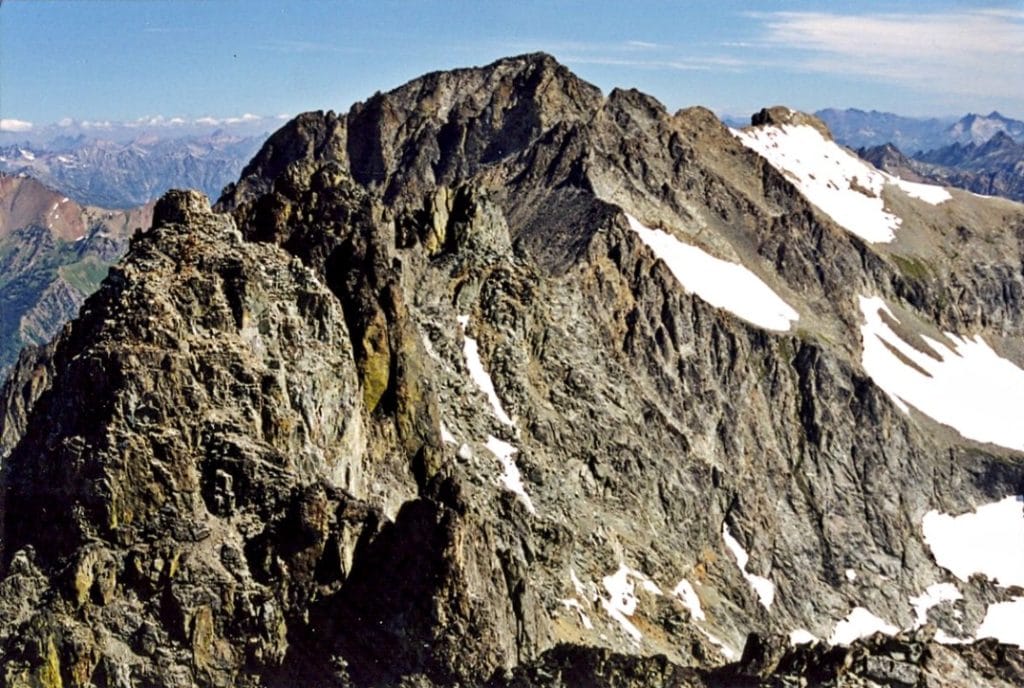 Aerial view of Mount Fernow in Washington