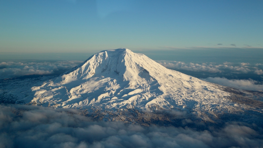 Aerial View of Mount Adams in Washington
