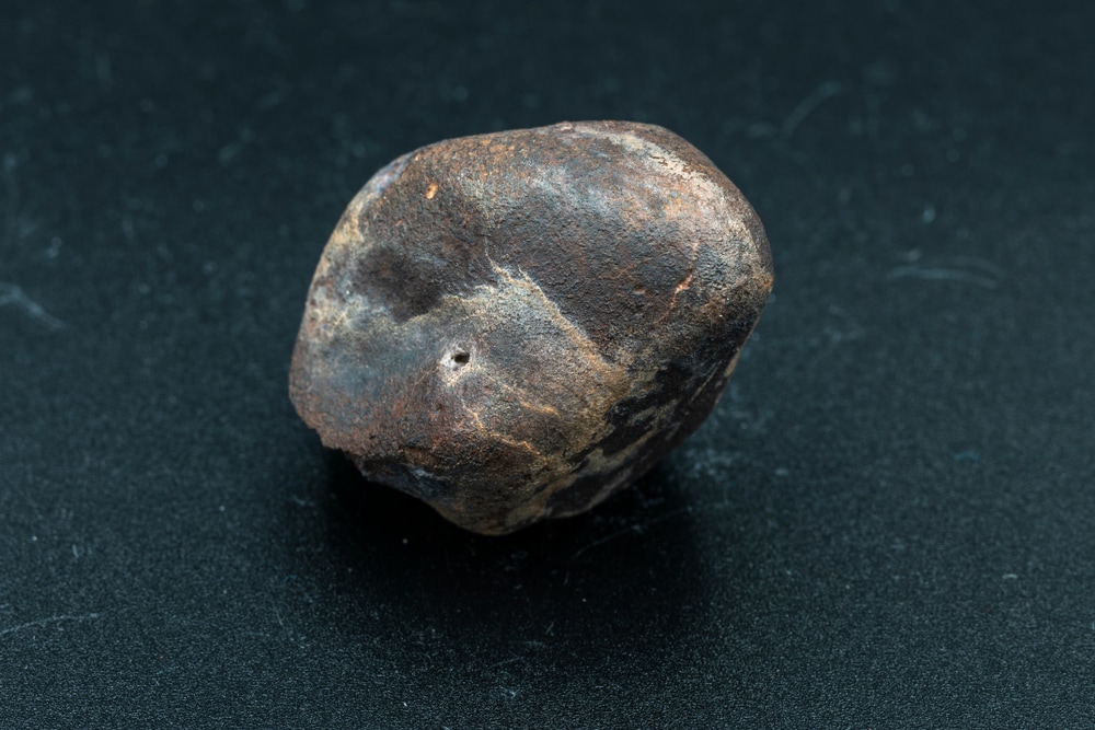 image of a Chondrite Meteorite L Type from an asteroid fall impacting Earth at Atacama Desert
