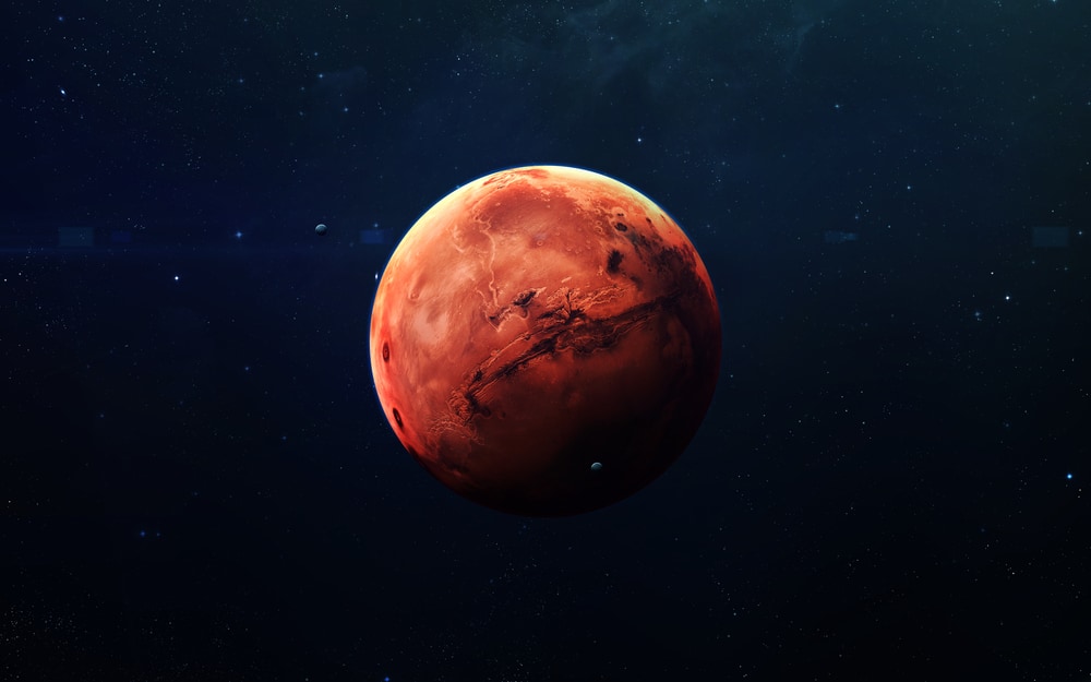 image of planet Mars furnished by NASA