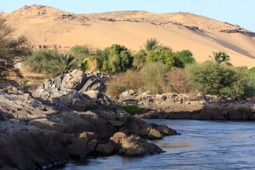 landscape view of the Nile delta 