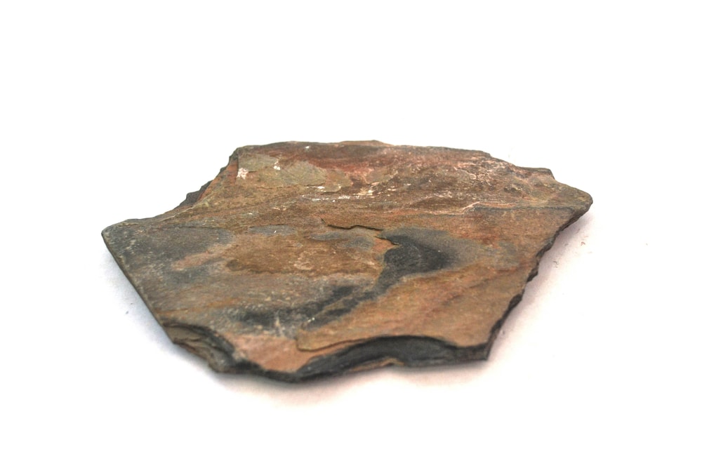 Gneiss, Metamorphic Rocks example, on white background
