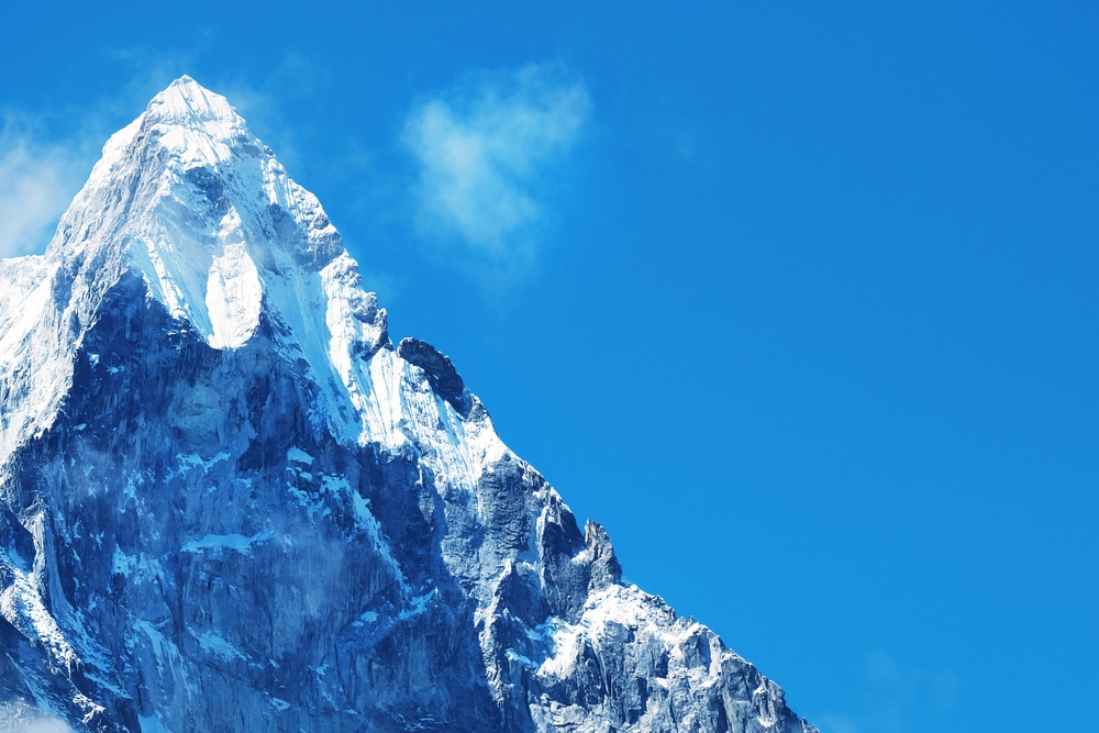 peak of the Mount Everest in Nepal