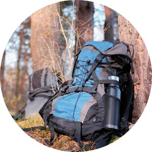 image of a camping backpack 