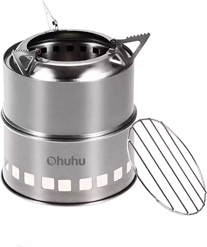 Ohuhu Stainless Steel Backpacking Stove