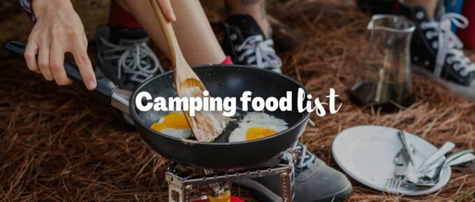 Camping food list featured image