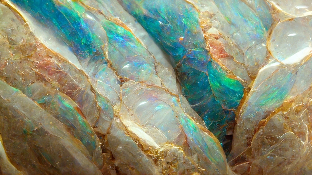 Close up photo of an opal