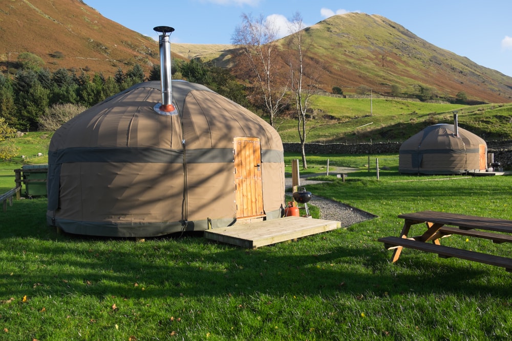 a modern yurt for outdoor lifestyle