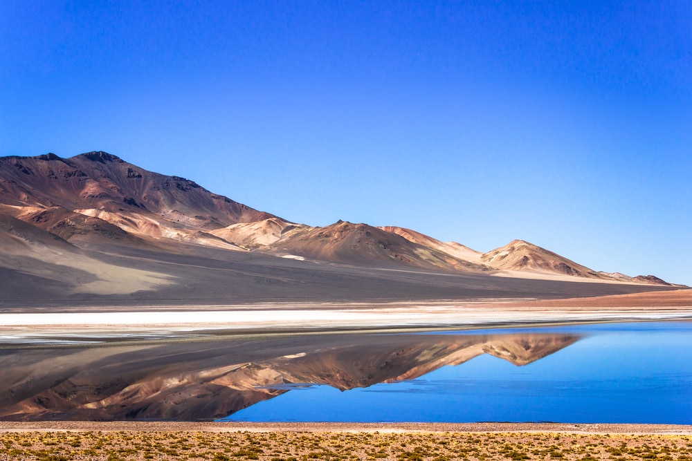 water mirror in Atacama Desert in Chlle