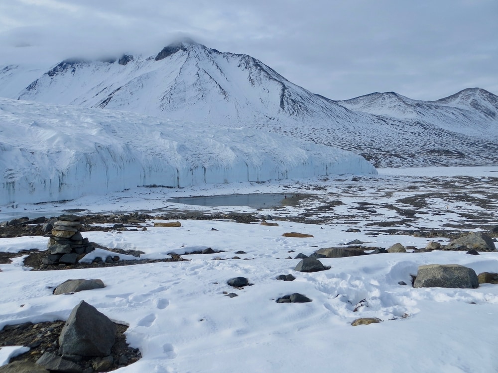 view of the Taylor Dry Valley in Antarctica