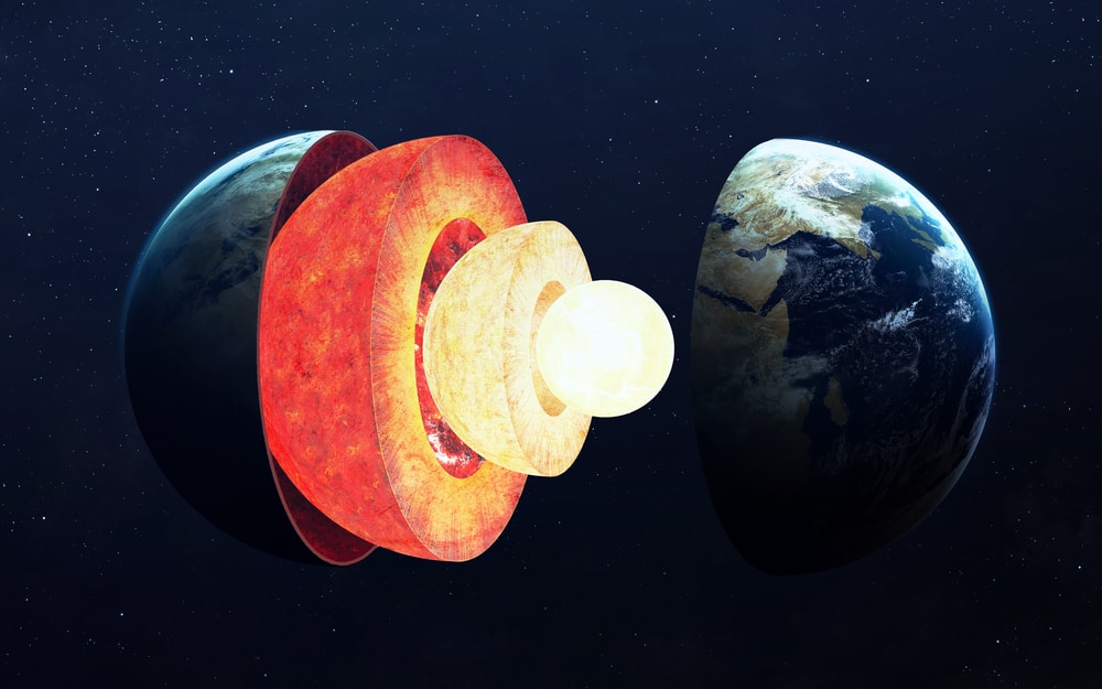 image of the structure of the earth's core