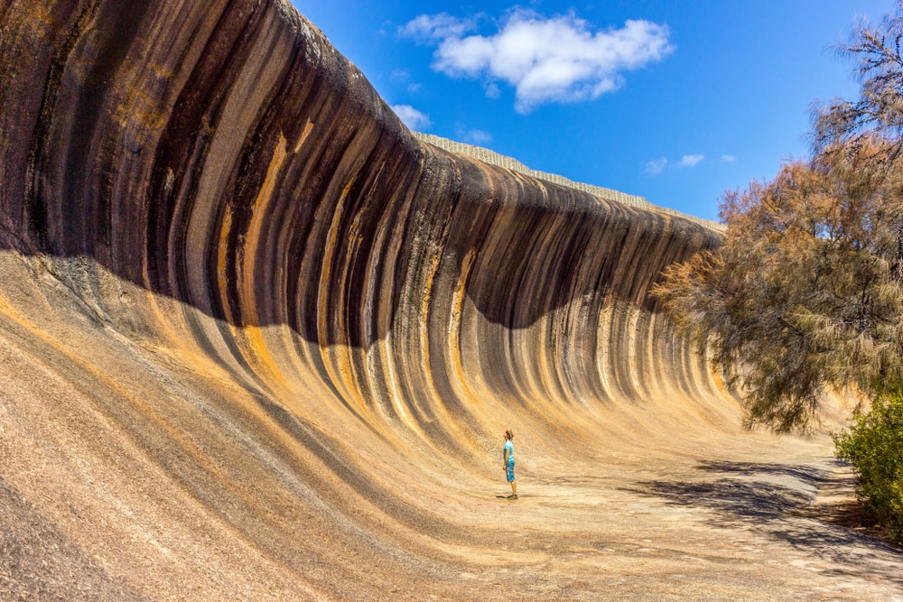Wave Rock, Hyden Wildlife Park, Australia full of granite rock