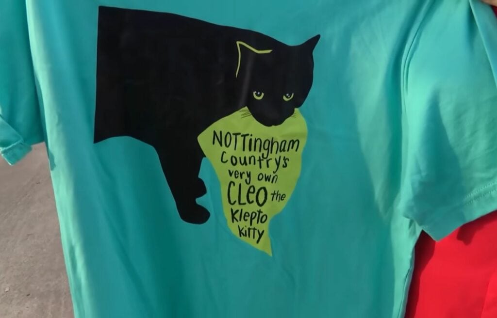 A Cleo- themed t-shirt